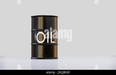 Ölfass für Energie Stockfoto