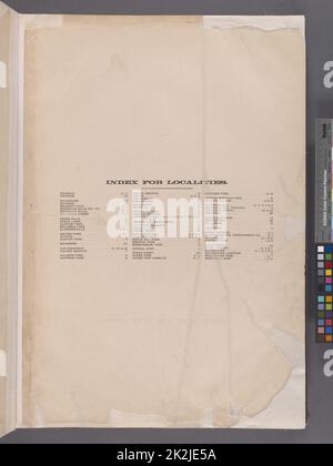 Kartografisch, Karten. 1901. Lionel Pincus und Prinzessin Firyal Map Division. Queens (New York, New York) Straßenindex für Lokalitäten Stockfoto