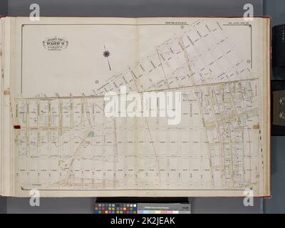 Kartografisch, Karten. 1913. Lionel Pincus und Prinzessin Firyal Map Division. Queens (New York, N.Y.), Immobilien , New York (Bundesstaat) , New York , Queens (Borough) Queens, V. 1, Double Page Plate No. 19; Teil von Jamaika, ward 4; Karte begrenzt durch Warburten Ave., Van Wyck Ave., Hegeman Ave., Rio Grande St., Rockaway Plank Rd Stockfoto