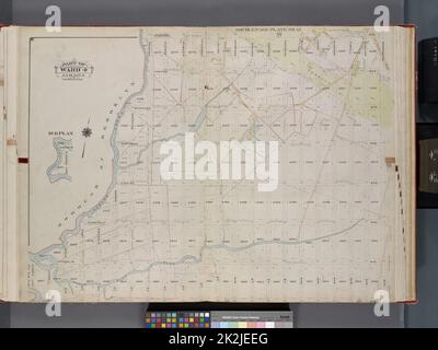 Kartografisch, Karten. 1913. Lionel Pincus und Prinzessin Firyal Map Division. Queens (New York, N.Y.), Immobilien , New York (Bundesstaat) , New York , Queens (Borough) Queens, V. 1, Doppelseitenplatte Nr. 15; Teil von Jamaika, ward 4; Karte begrenzt durch Hegeman Ave., Woodhaven Ave., Dunham Ave., Spring Creek Stockfoto