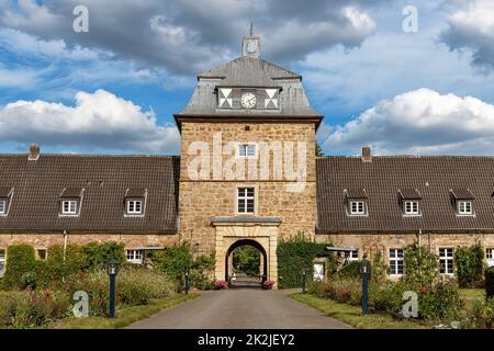 Schloss Lembeck in Dorsten, Deutschland, umgeben von einem wunderschönen Park Stockfoto