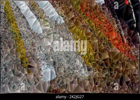 Polygonales geometrisches Muster Dreiecke Hintergrund Stockfoto