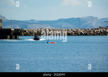 ATLAS ELEKTRONIK, AEUK, Underwater Weapons, Portland Harbour Stockfoto