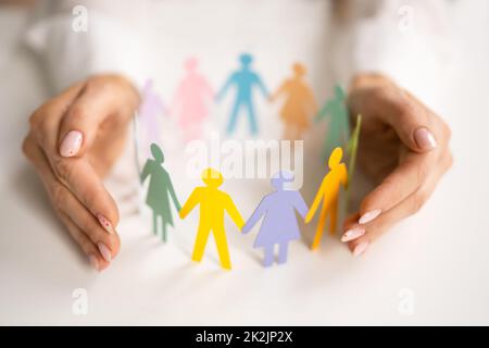 LGBT-Farben für Inclusive Diversity Stockfoto