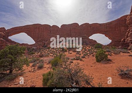 Alien Eyes in Red Rocks Country Stockfoto