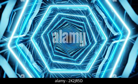 Beleuchtung In Spectrum Honeycomb Stockfoto