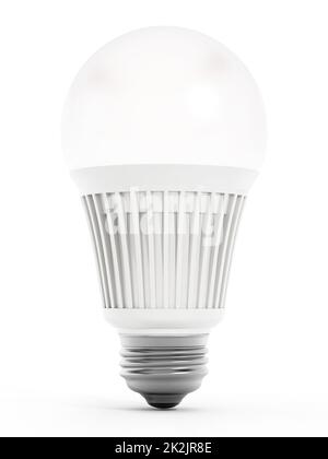 Energieeffiziente Glühlampe. 3D Abbildung Stockfoto