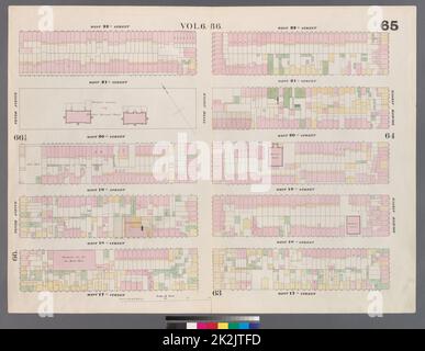 Kartografisch, Karten. 1857 - 1862. Lionel Pincus und Princess Firyal Map Division. Manhattan (New York, N.Y.), Immobilien , New York (Bundesstaat) , New York Platte 65: Karte begrenzt durch West 22. Street, Eighth Avenue, West 17. Street, Tenth Avenue Stockfoto