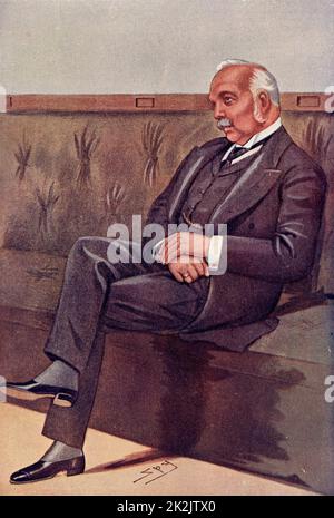 Henry Campbell-Bannerman (1836-1908) Schottischer geborene britische Staatsmann. Liberale Abgeordnete des Parlaments für Stirling 1868. Führer der Liberalen, 1899. Premierminister 1905-1908. Nach einer Karikatur von py'S" (Leslie Ward, 1851-1922) aus 'Vanity Fair' London, 1899. Stockfoto