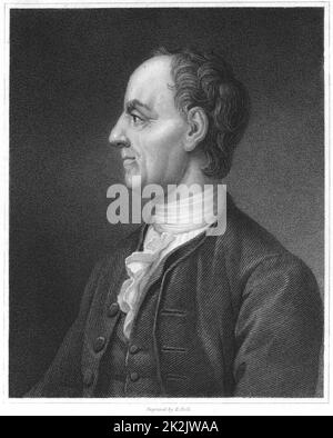 Leonhard Euler(1707-1783). Schweizer Mathematiker. Gravur veröffentlicht London 1835 Stockfoto