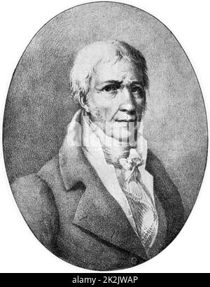 Jean Baptiste Lamarck (1744-1829) französischer Naturforscher. Transformismus-Theorie der Evolution Stockfoto