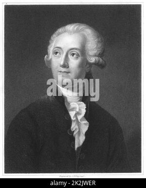 Antoine Laurent Lavoisier (1743-1894) französischer Chemiker. Aus der „Galerie der Porträts“. V., Charles Knight, London, 1835 Stockfoto