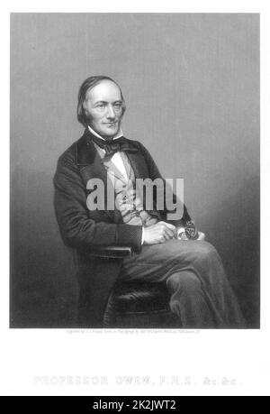 Richard Owen (1804-1892) britischer Zoologe.Gegner von Darwin. Stockfoto