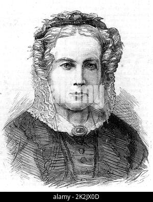 Mary Carpenter (1807-77) Englische Philanthrop in Exeter, Devon geboren. Mit ihrer Mutter öffnete eine Schule für Mädchen in Bristol. Vorkämpfer für die Gefängnisreform, die Ausbildung von Mädchen und Frauen und die Ausbildung von benachteiligten Kindern. Gravur 1870. Stockfoto