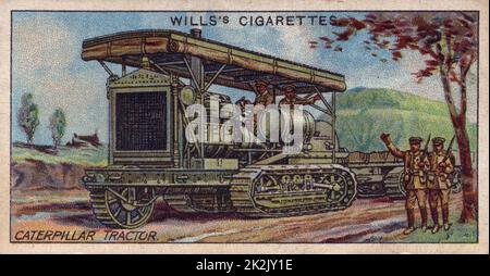 Militärische Motoren Serie, 1916: britische Caterpillar Tractor. Stockfoto