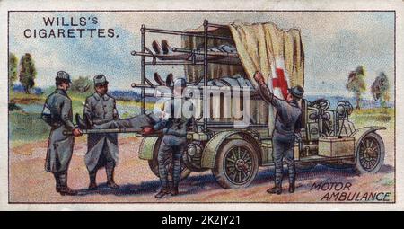 Militärische Motoren Serie, 1916: französische Motor Krankenwagen. Stockfoto