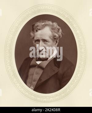 James Hall Nasmyth (1808-1890) c1877, schottischer Ingenieur, Erfinder und Astronom. Seine berühmteste Erfindung war der Dampfhammer. Hersteller von Werkzeugmaschinen. Im Ruhestand mit 48 Jahren, um sich auf seine Hobbys, Astronomie und Fotografie zu konzentrieren. Stockfoto