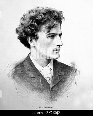 Ignacy Jan Paderewski 1860 – 1941. Polnischer Pianist, Diplomat, Ministerpräsident Polens. Stockfoto