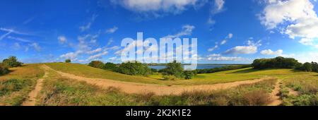 Traumhafte Landschaft von Klein Zicker auf der Ostseeinsel RÃ¼gen Stockfoto