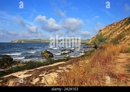 Traumhafte Landschaft von Klein Zicker auf der Ostseeinsel RÃ¼gen Stockfoto