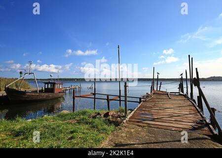 Traumhafte Landschaft von Klein Zicker auf der Ostseeinsel RÃ¼gen Stockfoto