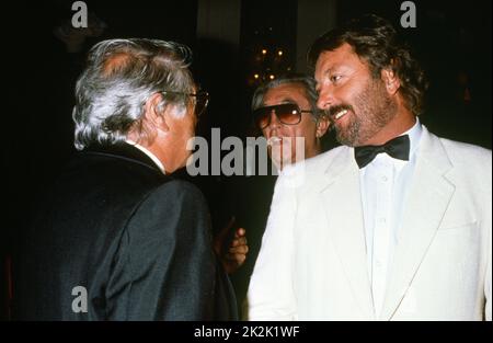 Der amerikanische Schauspieler Robert Mitchum, fotografiert während der Ausgabe des Deauville American Film Festival 15.. September 1989 Stockfoto