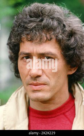 Porträt des französischen Regisseurs und Schauspielers Jean-Luc Moreau. 1980 Stockfoto