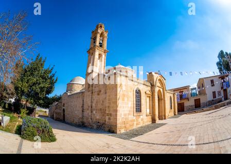 Apostel Varnavas Kirche. Das Dorf Peristerona, Zypern Stockfoto