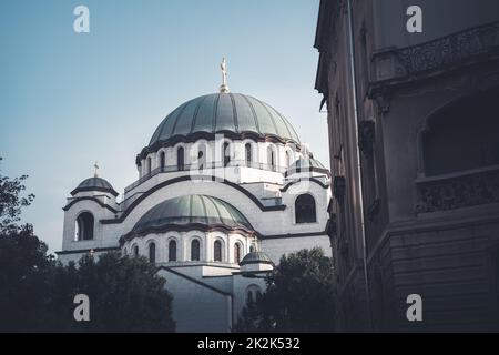 Kirche der Heiligen Sava. Belgrad, Serbien Stockfoto