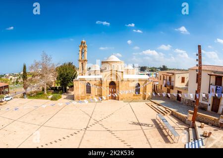Apostel Varnavas Kirche. Das Dorf Peristerona, Zypern Stockfoto