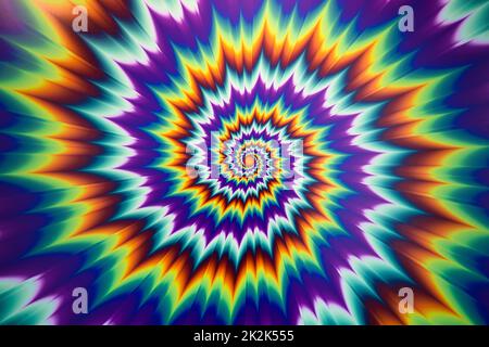 Abstrakte Illusion Hintergrund mit der Illusion von Bewegungsobjekten Stockfoto