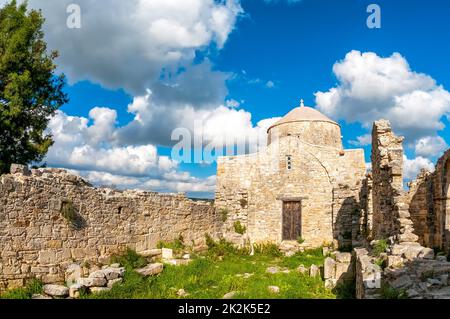 Kloster Timiou Stavrou. Das Dorf Anogyra. Bezirk Limassol Stockfoto