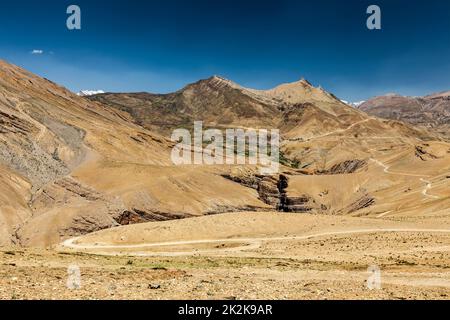 Blick auf Spiti Tal im Himalaya Stockfoto