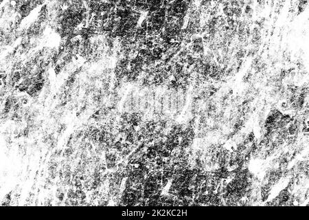Abstrakte Graustufen-Flecken und Grunge-Textur an der Wand Stockfoto