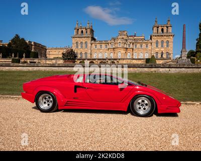 1990 Lamborghini Countach Jubiläum bei Salon Prive Blenheim Palace 9/2019 Stockfoto