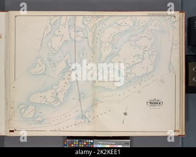 Kartografisch, Karten. 1913. Lionel Pincus und Prinzessin Firyal Map Division. Queens (New York, N.Y.), Immobilien , New York (Staat) , New York , Queens (Borough) Queens, V. 1, Doppelseitenteller Nr. 30; Teil Jamaikas, ward 4; Karte begrenzt durch Grenzlinie zwischen Brooklyn und Queens, Broad Creek Marsh, Grenzlinie von Borough of Queens und Nassau Co., Rockaway Beach Stockfoto