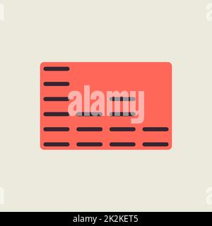 Equalizer, Vektorsymbol Frequenz mit Strichen Stockfoto