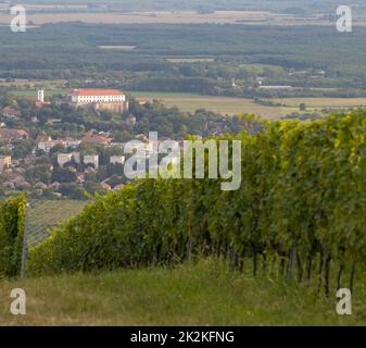 Siklos Schloss in Villány Region mit Weinbergen, Südungarn Stockfoto