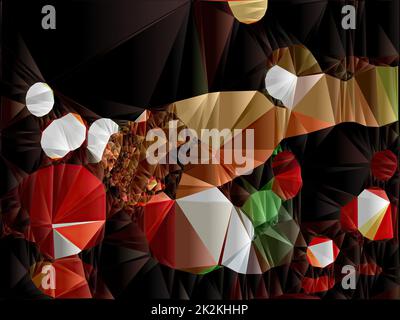 Kunstwerk aus abstrakter Komposition mit geometrischen Formen Stockfoto