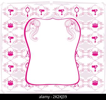 Friseursalon frame Stockfoto