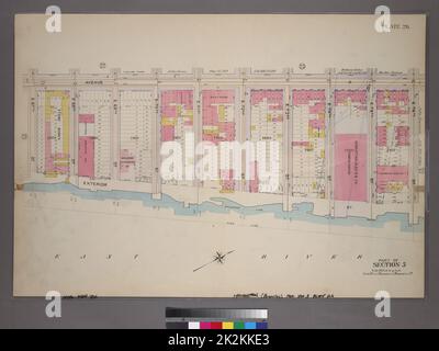 Kartografisch, Karten. 1898. Lionel Pincus und Prinzessin Firyal Map Division. Manhattan (New York, N.Y.), Immobilien , New York (Bundesstaat) , New York Plate 26, Teil von Abschnitt 5: Begrenzt durch E. 67. Street, Avenue A, E. 76. Street und Exterior Street Stockfoto