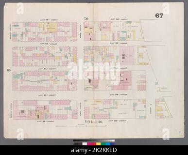 Kartografisch, Karten. 1857 - 1862. Lionel Pincus und Princess Firyal Map Division. Manhattan (New York, N.Y.), Immobilien , New York (Bundesstaat) , New York Platte 67: Karte begrenzt durch East 26. Street, East River, East 22. Street, Second Avenue Stockfoto