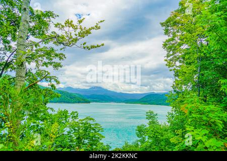 Chubetsu Lake Dam (Hokkaido Kamikawa-gun) Stockfoto