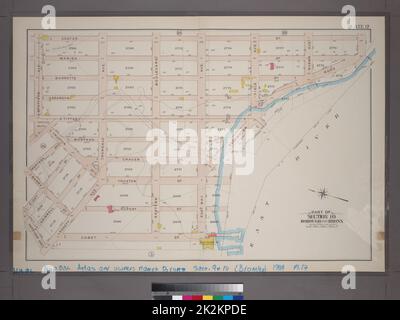 Bromley, George Washington. Kartografisch, Karten. 1904. Lionel Pincus und Prinzessin Firyal Map Division. Bronx (New York, N.Y.), Immobilien , New York (Staat) , New York Platte 17: Teil von Abschnitt 10, Borough of the Bronx. Begrenzt durch Coster Street, Edgewater Road, East Bay Avenue, Cabot Street, Leggett Avenue, Garrison Avenue, E. 156. Street, Barry Street, Worthen Street, Truxton Street, Tiffany Street und Spofford Avenue. Stockfoto