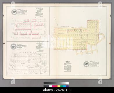 Kartografisch, Karten. 1888 - 1897. Lionel Pincus und Princess Firyal Map Division. Bronx (New York, New York) Platte 21: Vol. 3 of Maps, Seite 32 begrenzt durch Waverly St., Monroe Ave., Orchard St. und Central Ave. - Karte Nr. 189: Begrenzt durch Ludlow St., Prescott Ave., Morris St., Monroe Ave., Orchard St. und Jackson Ave. - Vol. 3 of Maps, Seite 27: Begrenzt durch Waverly St., Monroe Ave., Orchard St. und Central Ave Stockfoto