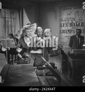 Valse brillante Regie: Jean Boyer Frankreich, 1949 Martha Eggert, Léonce-Henri Burel, Jean Boyer Drehbild Stockfoto