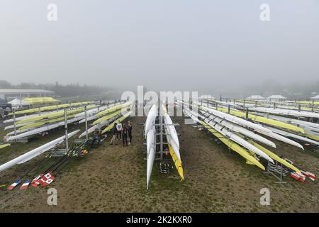 Racice, Tschechische Republik. 23. September 2022. 2022 Ruderweltmeisterschaften am 23. September 2022 in Racice, Tschechische Republik. Quelle: VIT Cerny/CTK Photo/Alamy Live News Stockfoto