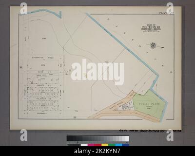 G.W. Bromley & Co. Kartografisch, Karten. 1921. Lionel Pincus und Prinzessin Firyal Map Division. Bronx (New York, N.Y.), Immobilien , New York (Bundesstaat) , New York Plate 37, Teil von Abschnitt 10, Borough of the Bronx. Begrenzt durch viele Avenue und East River. Stockfoto