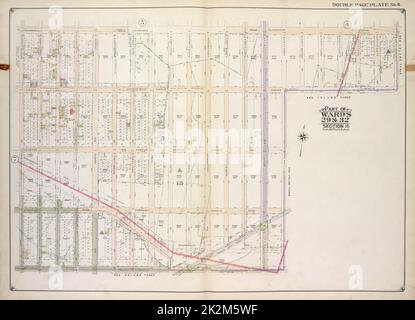 E.B. Hyde & Co. Kartografisch, Karten. 1916. Lionel Pincus und Prinzessin Firyal Map Division. Brooklyn (New York, N.Y.), Immobilien , New York (Bundesstaat) , New York, Maps Brooklyn, Vol. 2, Doppelseitenplatte Nr. 6; Teil der Wards 29 & 32, Abschnitt 15; Karte begrenzt durch Clarendon Road, E. 57. St., Avenue D; einschließlich E. 51. St., Glenwood Road, E. 37. St. Stockfoto