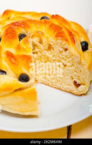 Blaubeeren Brot Kuchen dessert Stockfoto